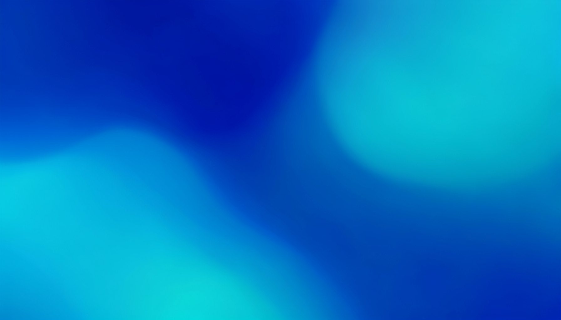 Abstract gradient composition in deep blue and teal tones, smooth flowing transitions with no figures or objects